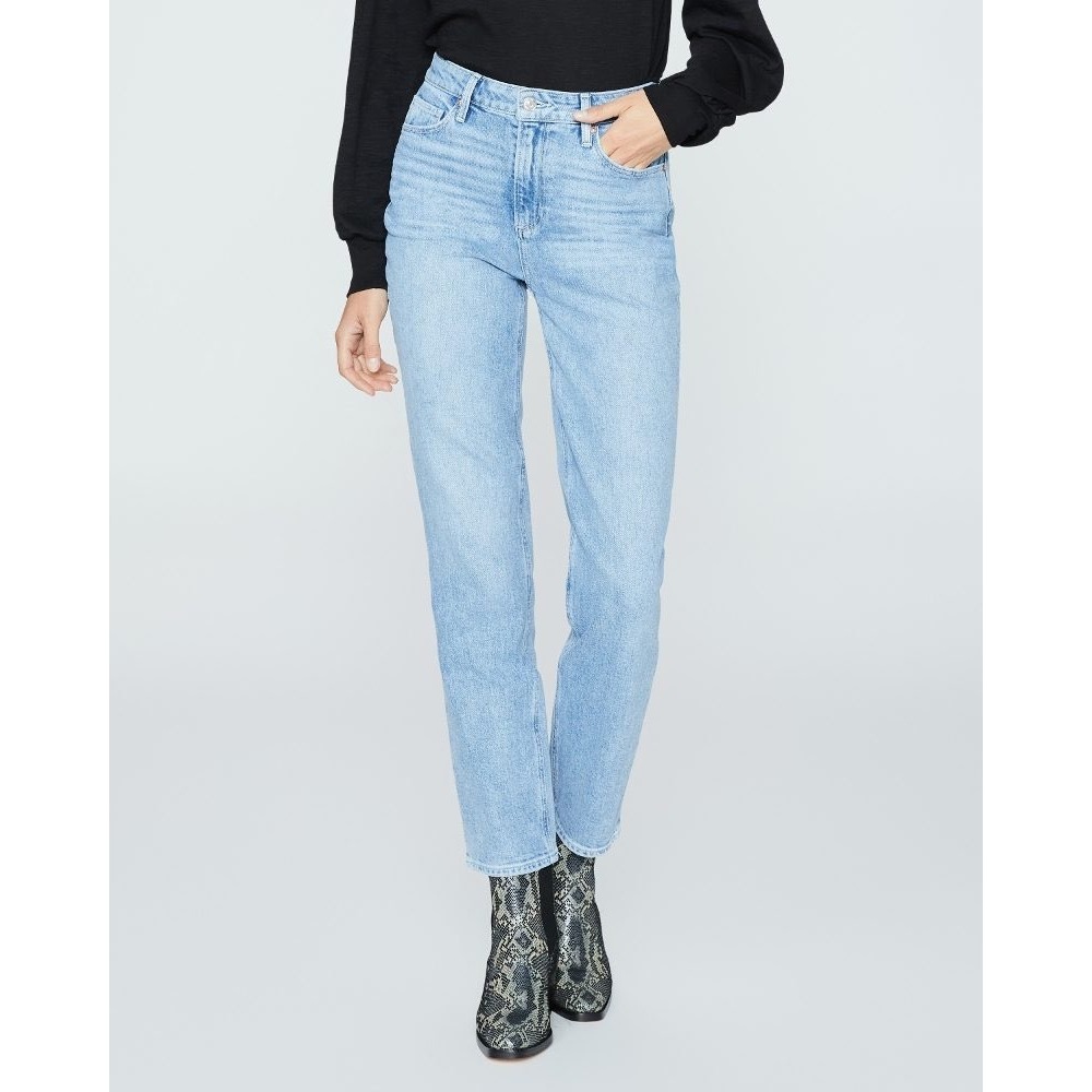 PAIGE Stella High Rise Straight Leg Jeans Everlong Light Wash Size 27